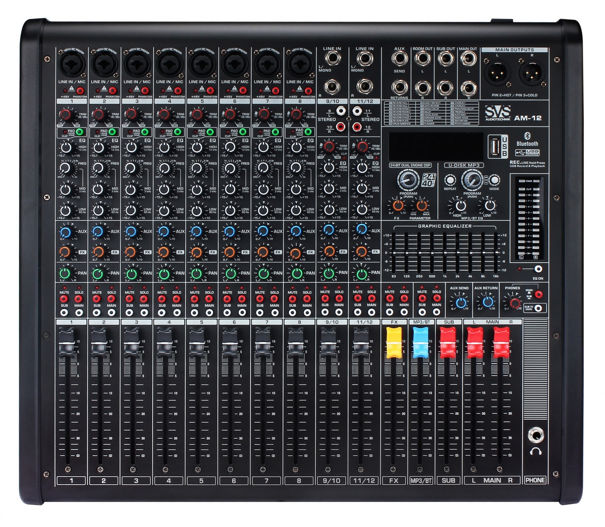 SVS Audiotechnik mixers AM-12 Микшерный пульт аналоговый, 12-канальный в Чукотском АО
